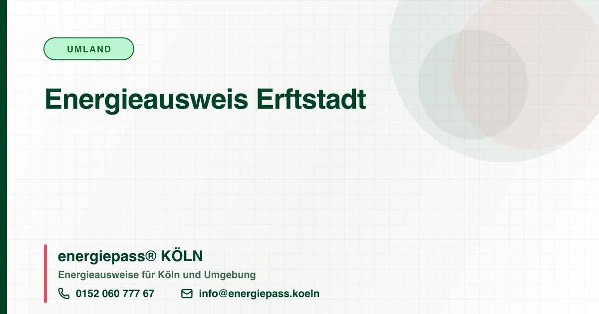 Energieausweis Erftstadt, energiepass® KÖLN