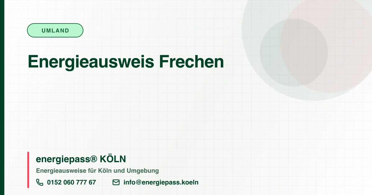 Energieausweis Frechen, energiepass® KÖLN