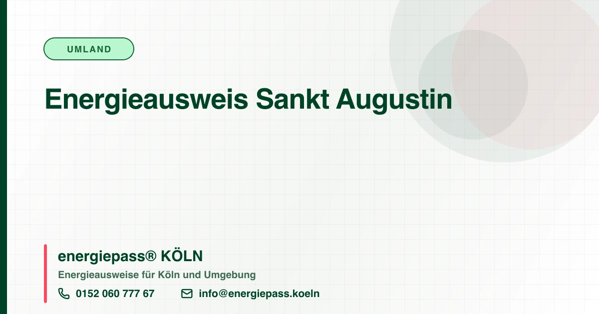 Energieausweis Sankt Augustin, energiepass® KÖLN