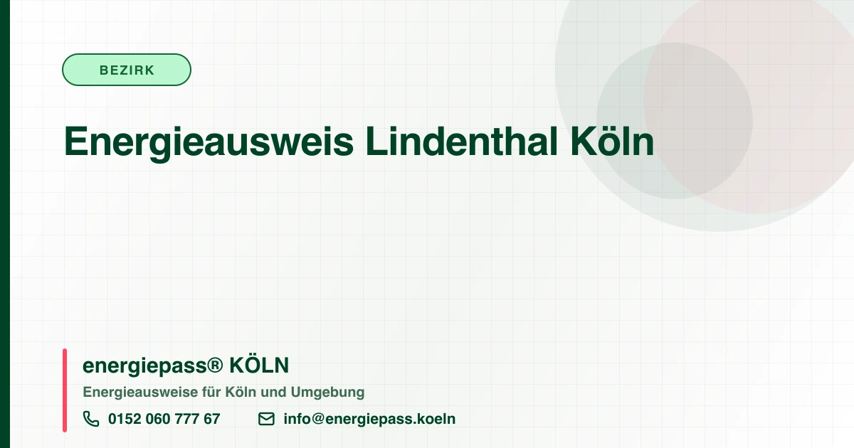 Energieausweis Lindenthal Köln, energiepass® KÖLN