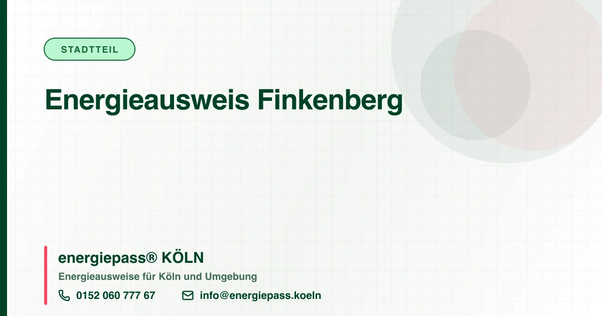 Energieausweis Finkenberg, energiepass® KÖLN