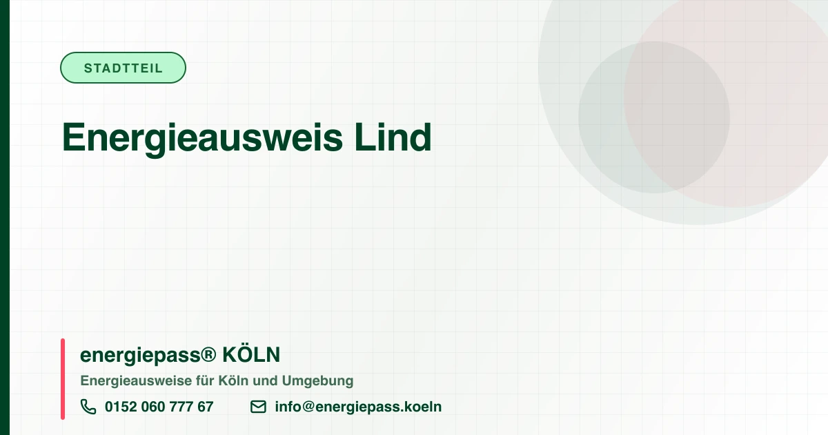 Energieausweis Lind, energiepass® KÖLN