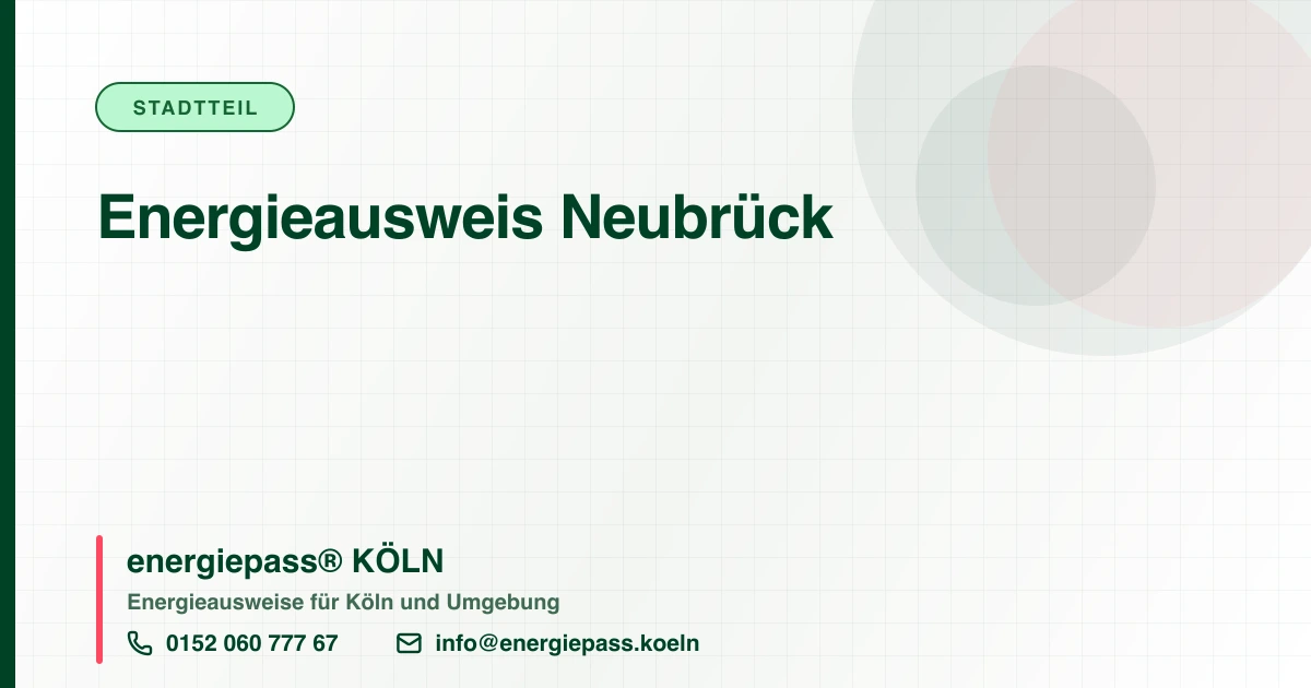Energieausweis Neubrück, energiepass® KÖLN