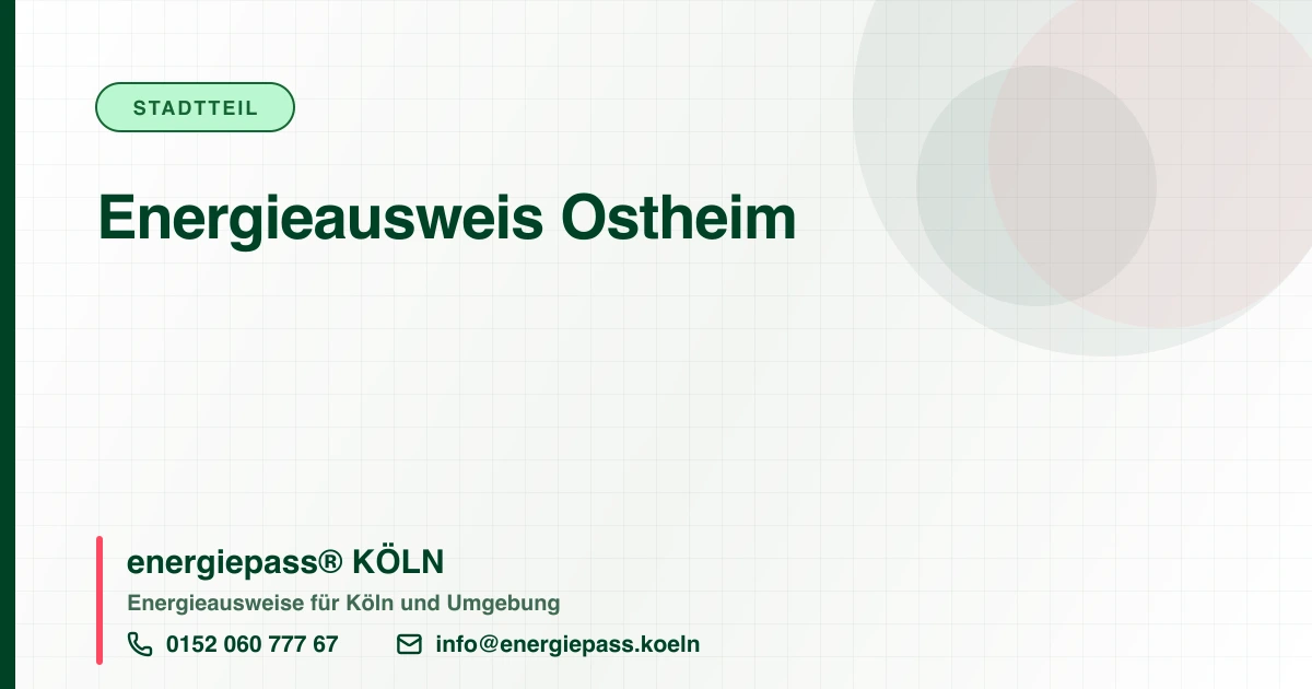 Energieausweis Ostheim, energiepass® KÖLN